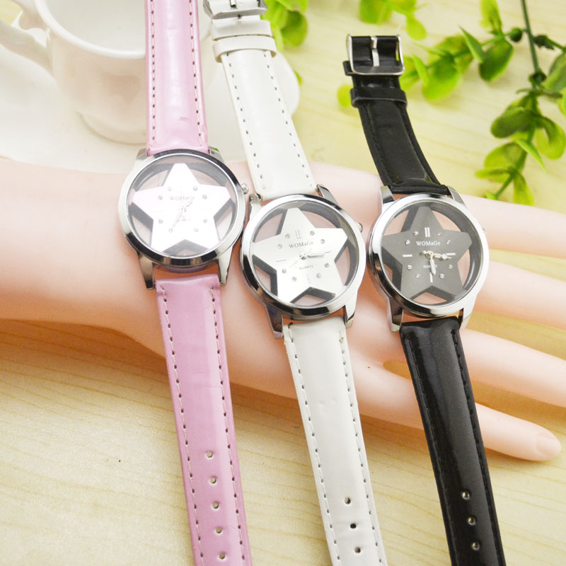 透明镂空学生手表珠理奈同款