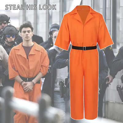 美式囚服cosplay路易吉同款