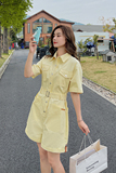 现货21新款夏时尚短袖连身裤纯色工装连体衣短裤487144P85控138，女装休闲裤，艾青服饰