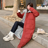 新款现货有买家秀长款90绒大被子羽绒服帽子可脱2486P365K548，女装羽绒服，艾青服饰