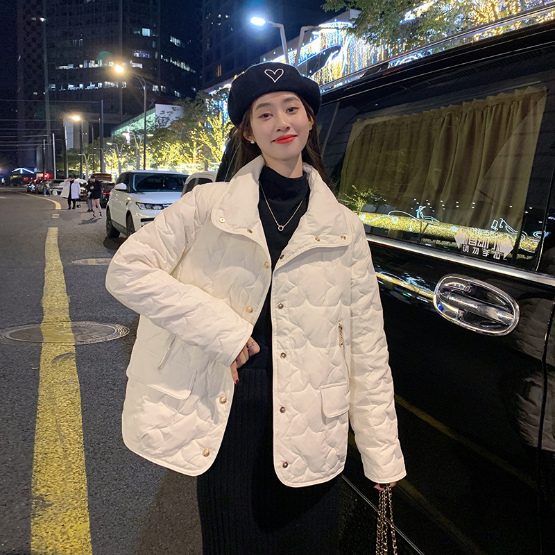 现货羽绒服标50绒纯色长袖外套29022805P200控288,女装羽绒服,艾青服饰