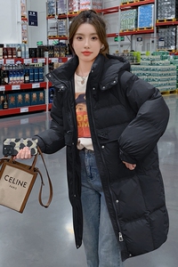 现货 50羽绒服 牛角扣中长款加厚外套 22816P260  严控398图片