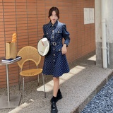 现货牛仔提花连衣裙字母裙29022318P120控17822301P130控198，女装连衣裙，艾青服饰