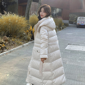 现货 90绒加厚长款羽绒服290 22808P345K498图片