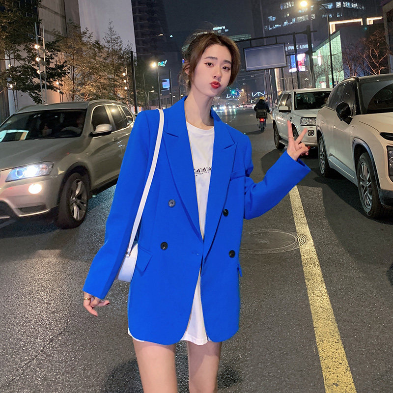 现货主推洋气连帽西装外套女轻奢休闲西服春秋8268P100控158,女装西装,艾青服饰