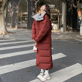 新款现货有买家秀长款90绒大被子羽绒服帽子可脱2486P365K548，女装羽绒服，艾青服饰