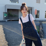 现货春夏款牛仔背带裤休闲裤1302，女装牛仔裤，艾青服饰