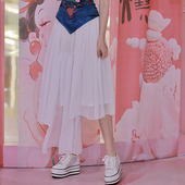 此岸歌声 返璞 不规则白纱裙 原创设计店 搭配神器