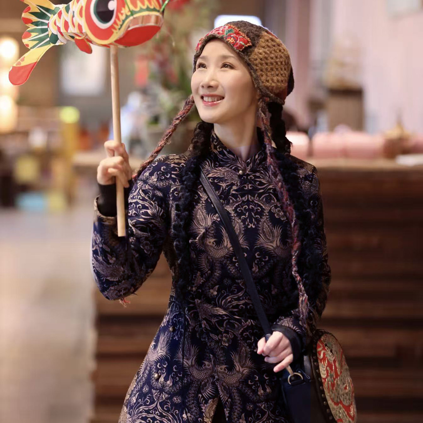 此岸歌声做旧蜡染风小棉衣小寒未寒复古棉服199元