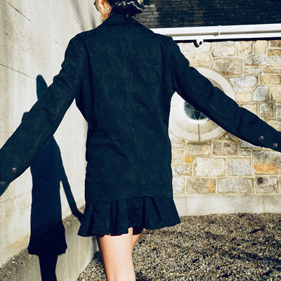 此岸歌声原创设计款小黑裙