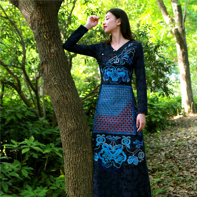 此岸歌声原创设计五折改良旗袍