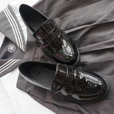 制服尖头皮鞋淑女日系jk学院cos