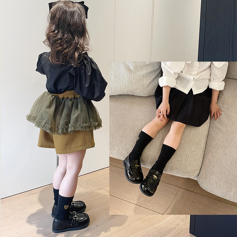 皮鞋TOPSTAR女童幼儿园鞋子软底