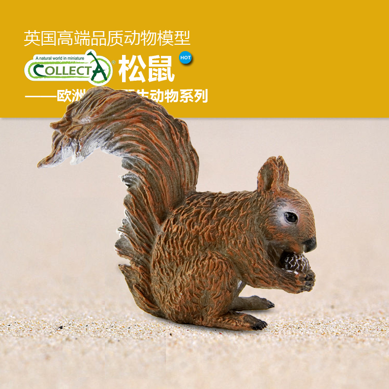 松鼠仿真森林动物模型儿童玩具