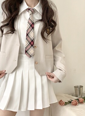 Ruibbit 免打领带领结搭配jk制服成品布格子懒人男女同款2020新品