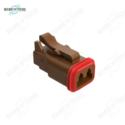 AT06-2S-RD01BRN[连接器2-WAY PLUG, FEMALE CONNECTOR WIT]