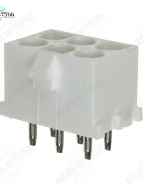 350834-4[连接器CONN HDR 6POS 0.25 GOLD PCB]