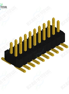 PHBD-SS020G1BBWLE-B025[连接器MALE HEADER VERTICAL 20POS SMD