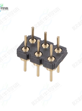 464-10-206-00-580000[连接器CONN HEADER VERT 6POS 2.54MM]