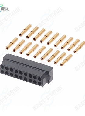 M80-8891805[连接器CONN RCPT 18POS CRIMP 22AWG GOLD]