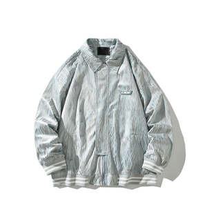 春款大码夹克棒球服休闲港风宽松青年外套男外景2883P75控108,薇薇时尚教穿搭图片