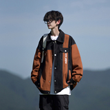 相机日系港风潮牌大码撞色夹克少年感男宽松外套2873P75控98，男装夹克，电商A029A