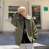 新款日系皮衣外套男潮牌大码机车服休闲夹克外景2861P78控118，男装夹克，电商A029A
