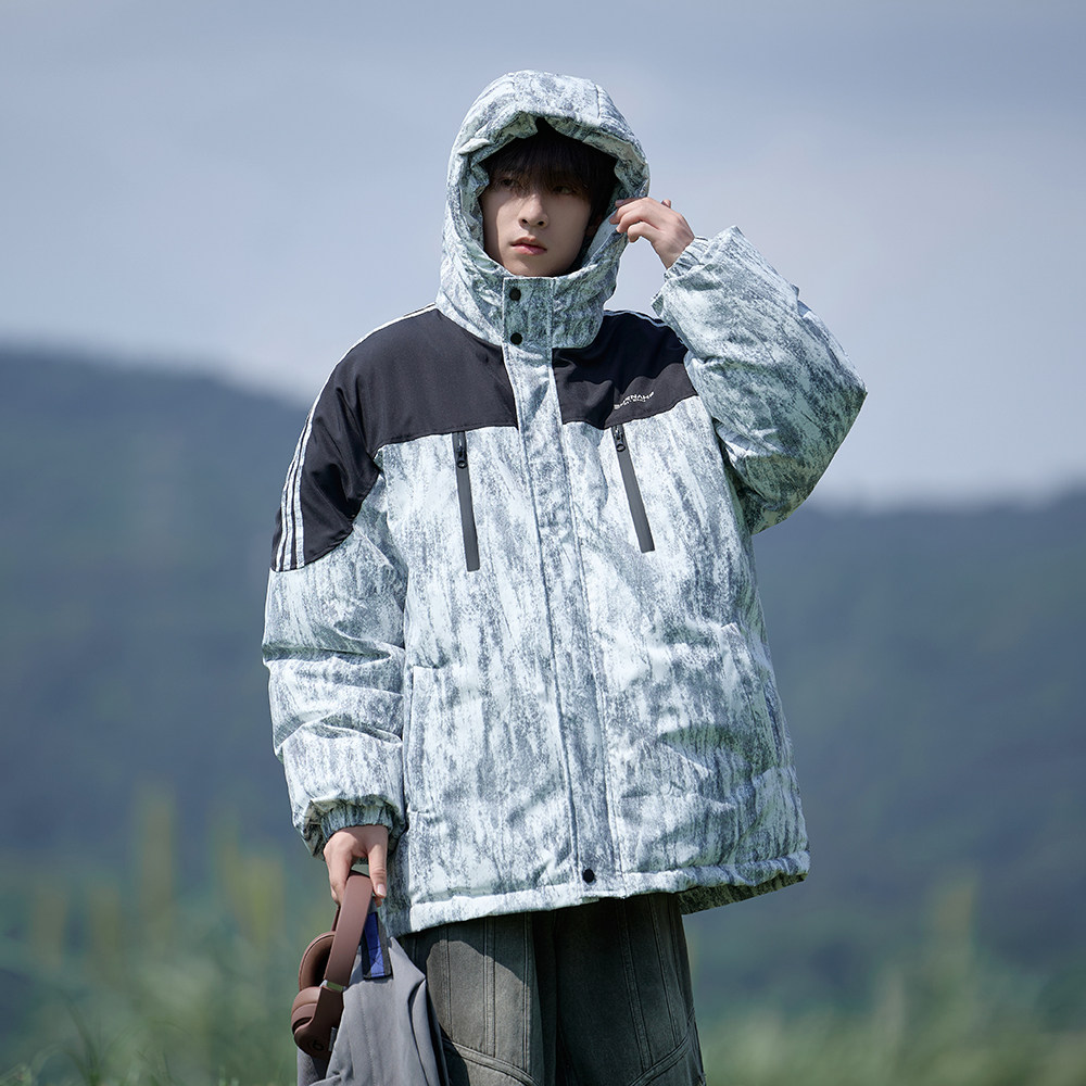 2025加厚外套棉袄冬款连帽棉服男纯色大码棉衣6678P118控168,男装棉衣,电商A029A
