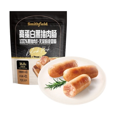 山姆代购 史蜜斯高蛋白黑猪肉肠840克 即食零食