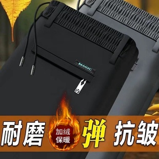 裤 爸爸装 子秋冬季 男裤 加绒加厚西装 捡漏外贸原单尾货清仓处理男士