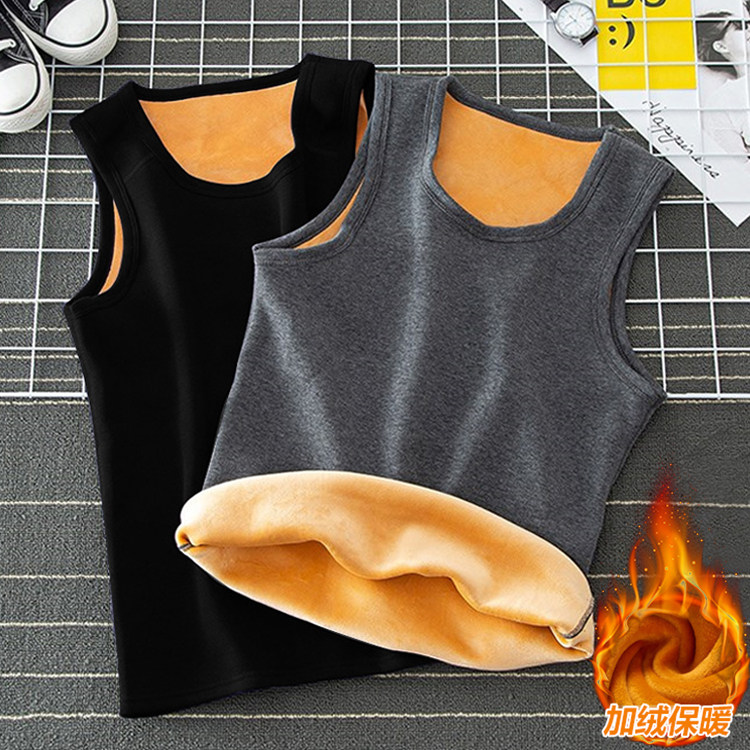 冬季保暖背心男2026新款内搭恒温发热打底黄金绒砍袖中年无袖马甲,男装,背心,淘宝优惠券,粉丝福利购,淘宝优惠卷