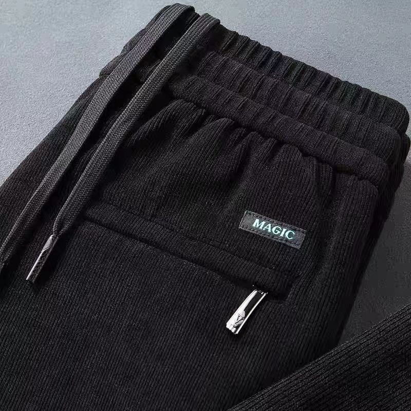 秋冬季加绒直筒休闲运动长裤