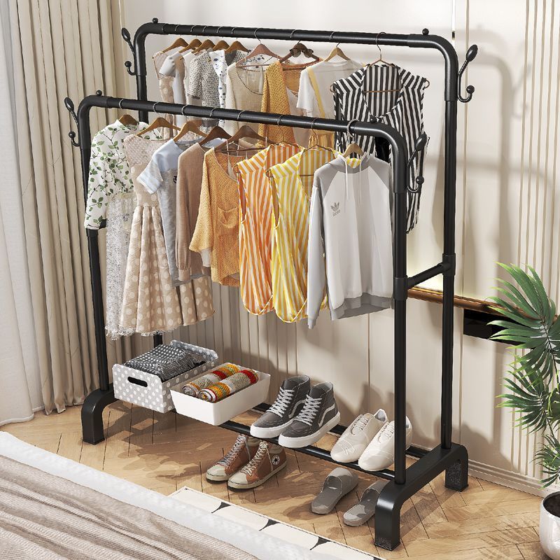 优购哆连锁超市闪电仓简易拱形双杆塑料组合衣架晾衣架挂衣拱桥