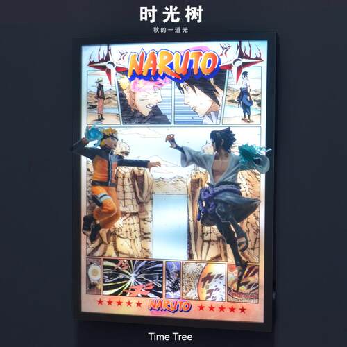 火影忍者鸣人佐助3D立体画