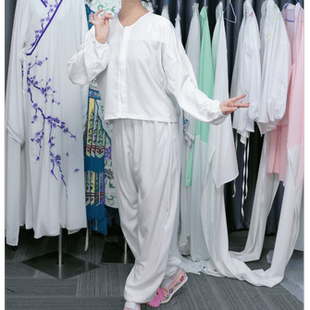 套装 京剧越剧黄梅戏圆领水衣水裤 高枝人棉柔软 圆领水衣套装