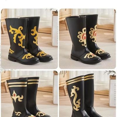 蒙族靴子蒙古靴舞蹈藏族舞鞋拉链民族藏族新疆舞表演鞋子蒙古舞鞋