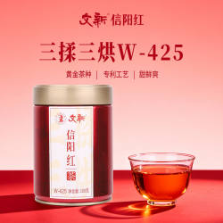 文新茶叶信阳红茶正宗工夫红茶老茶树高香型密封100g罐装W-425