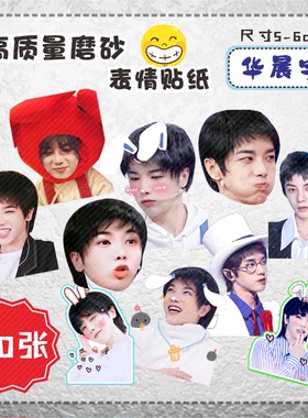 华晨贴纸来图diy定做明星手账