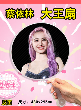 蔡依林 大王扇任意图可制作明星应援演唱会diy爱豆扇子