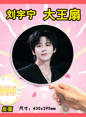 刘宇宁 大王扇任意图可制作明星应援演唱会diy爱豆扇子