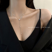 八芒星项链女性感项链胸链简约锁骨链性感细长吊坠高级感法式 配饰