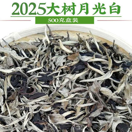 云南白茶普洱景谷大树月光白散茶花果蜜香盒装云南特产伴手礼