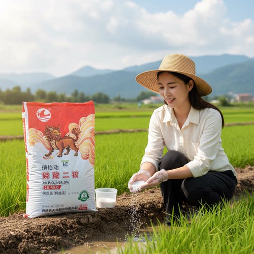 新云天化磷酸二铵18-46总养份64%高含量水溶性好优等品传统法