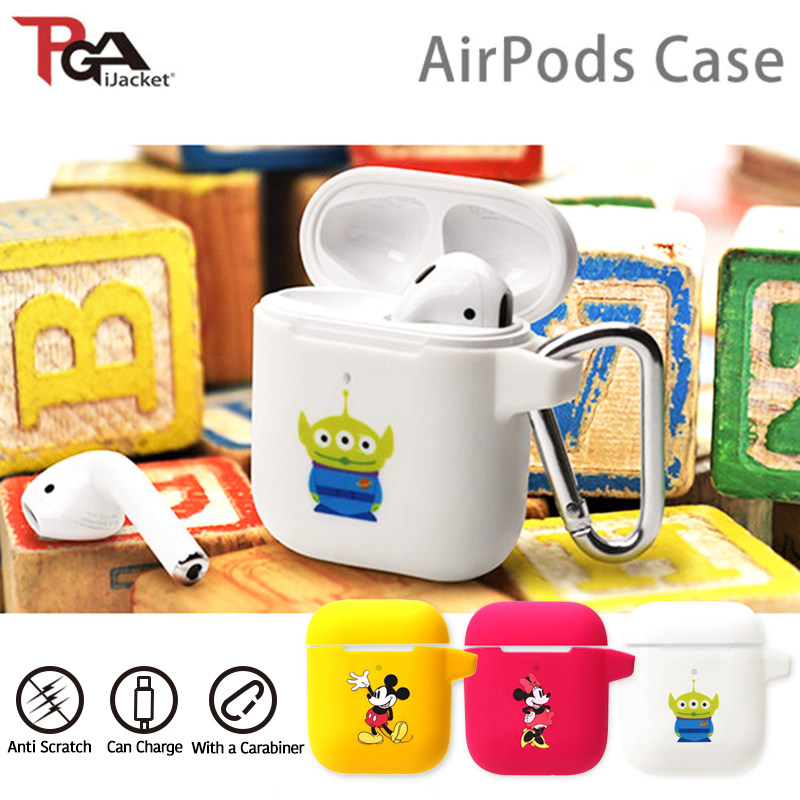 日本PGA原装正版苹果AirPods2代耳机套硅胶适用airpods第1代迪士尼星球大战漫威卡通动漫萌系软壳耳机保护套