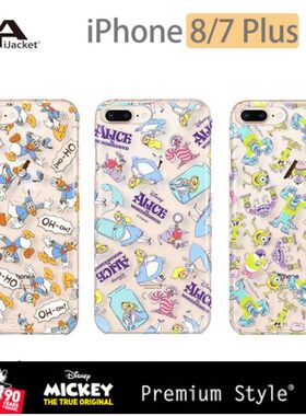 捡漏日本正品迪士尼苹果iPhoneXsMax透明手机壳适用iPhone78Plus防摔保护壳苹果iPhoneXs爱丽丝金箔压卡通套