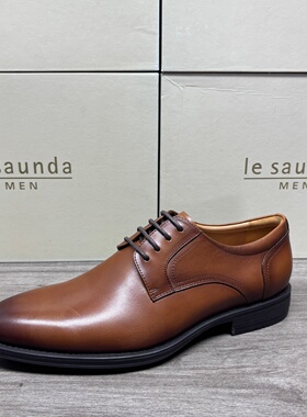 LE SAUNDA/莱尔斯丹男鞋正品撤柜清仓简约经典商务正装皮鞋德比鞋