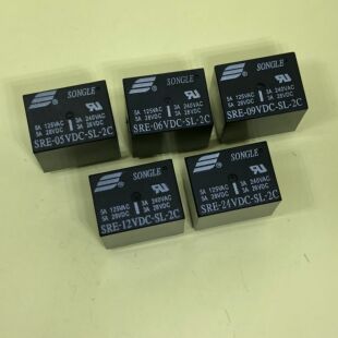 24VDC 12V 05V 8脚2组SONGLE 4137 松乐继电器SRE