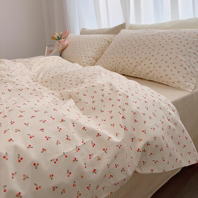 小清新全棉四件套单双人床上用品