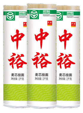 中裕麦芯挂面无添加山东面条6斤