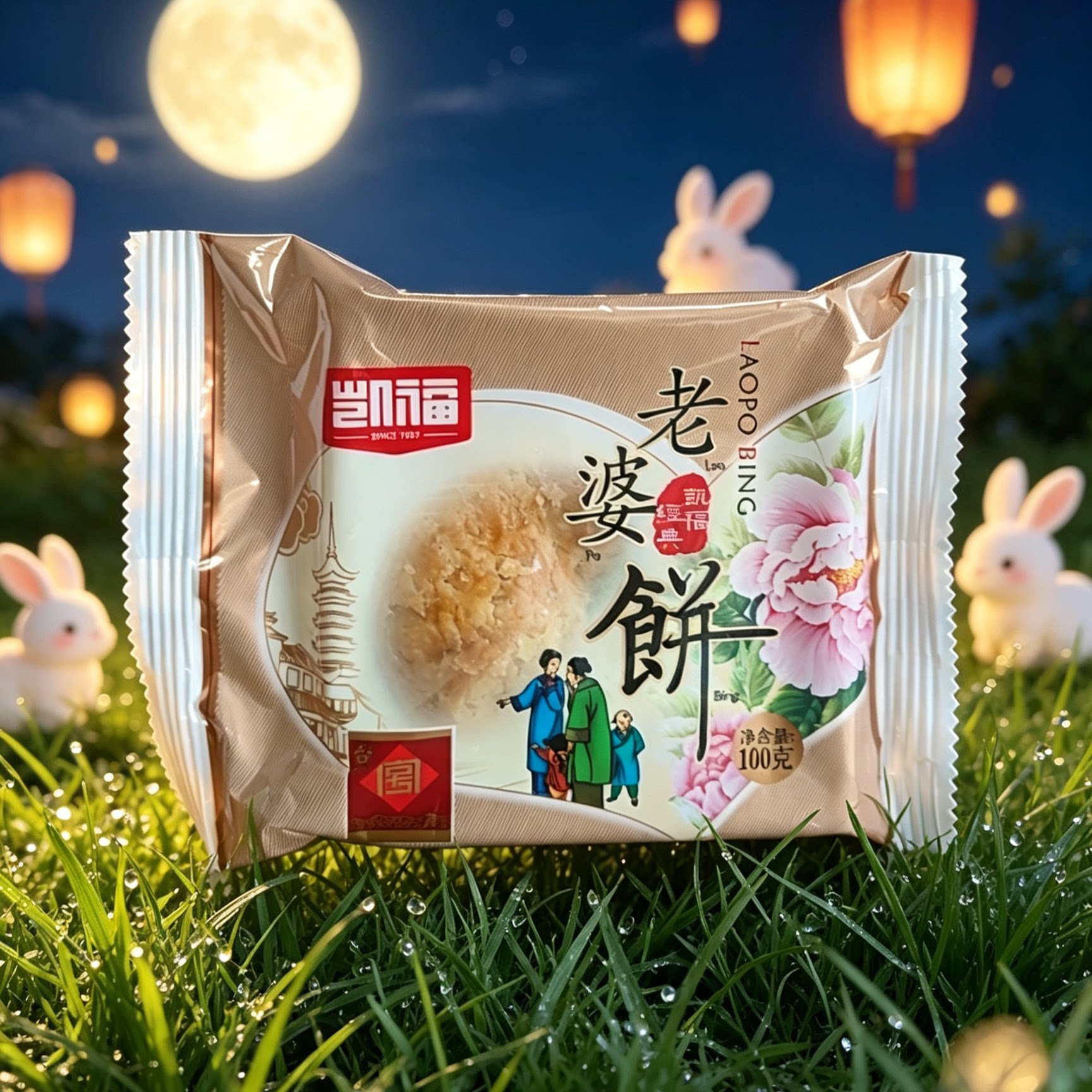 凯福老婆饼100g台州特产黄岩月饼
